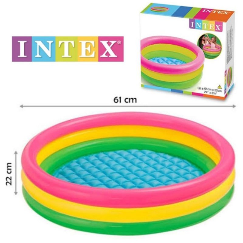 Intex Đệm Ngồi Bơm Hơi 61x22 cm Dành Cho Trẻ Em