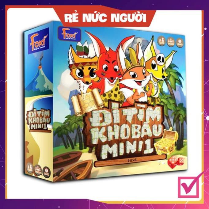 [SALE MÙA DỊCH] Board game-Đi tìm kho báu mini 1 Foxi-đồ chơi phát triển tư duy-dễ chơi-vui nhộn-giá siêu rẻ