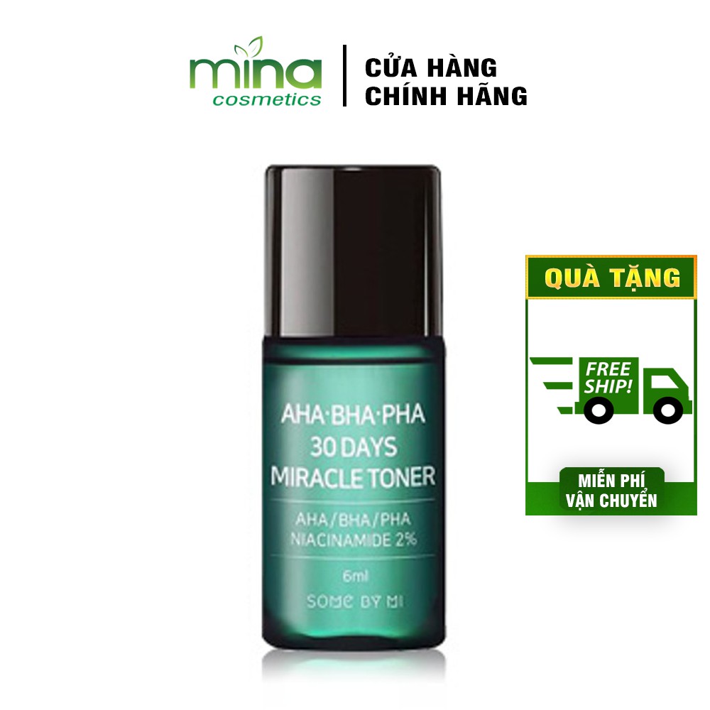 Nước Hoa Hồng giảm Mụn Some By Mi AHA-BHA-PHA 30 Days Miracle Toner 6ml