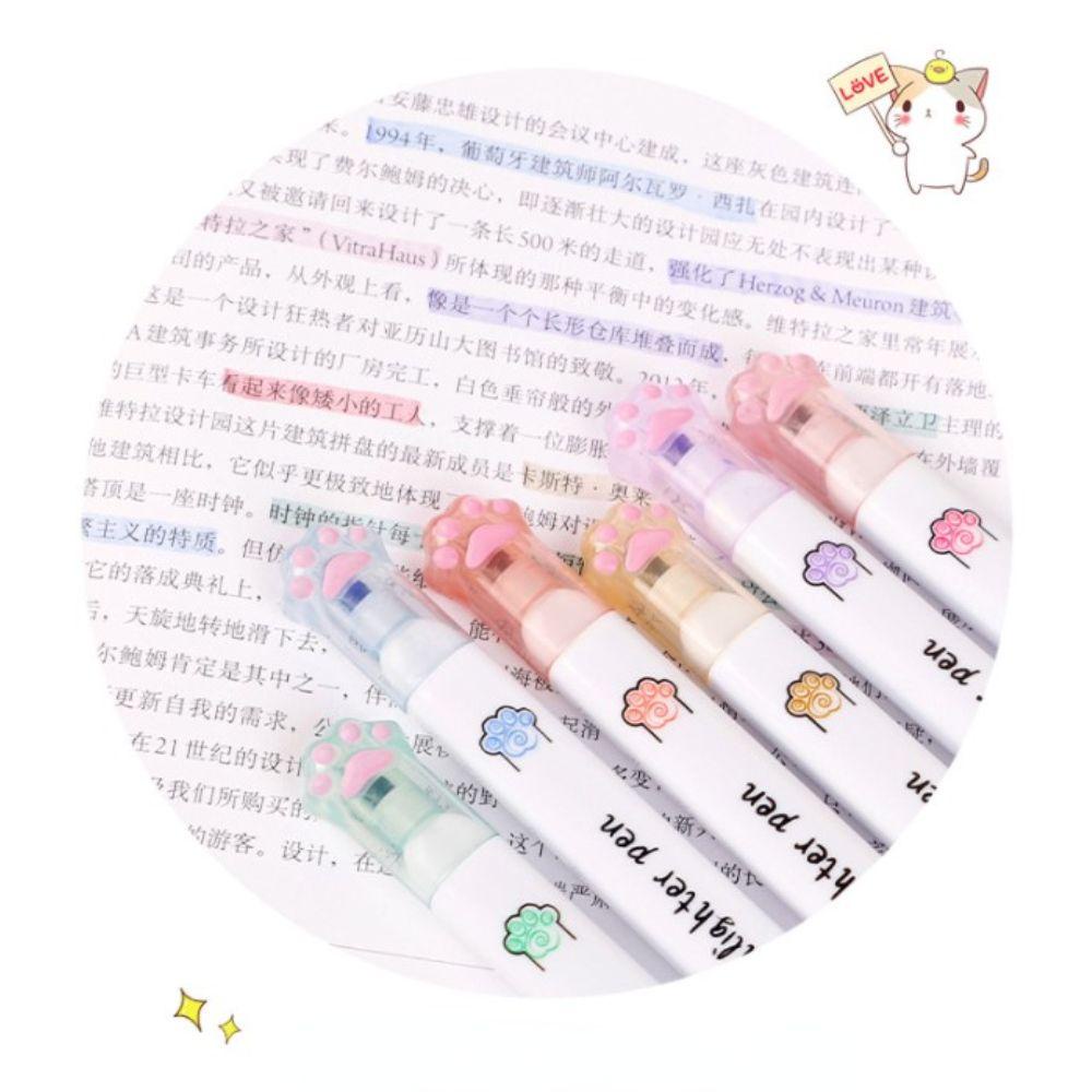 Set 6 Bút Dạ Quang Nhiều Màu Sắc Phong Cách Nhật Bản