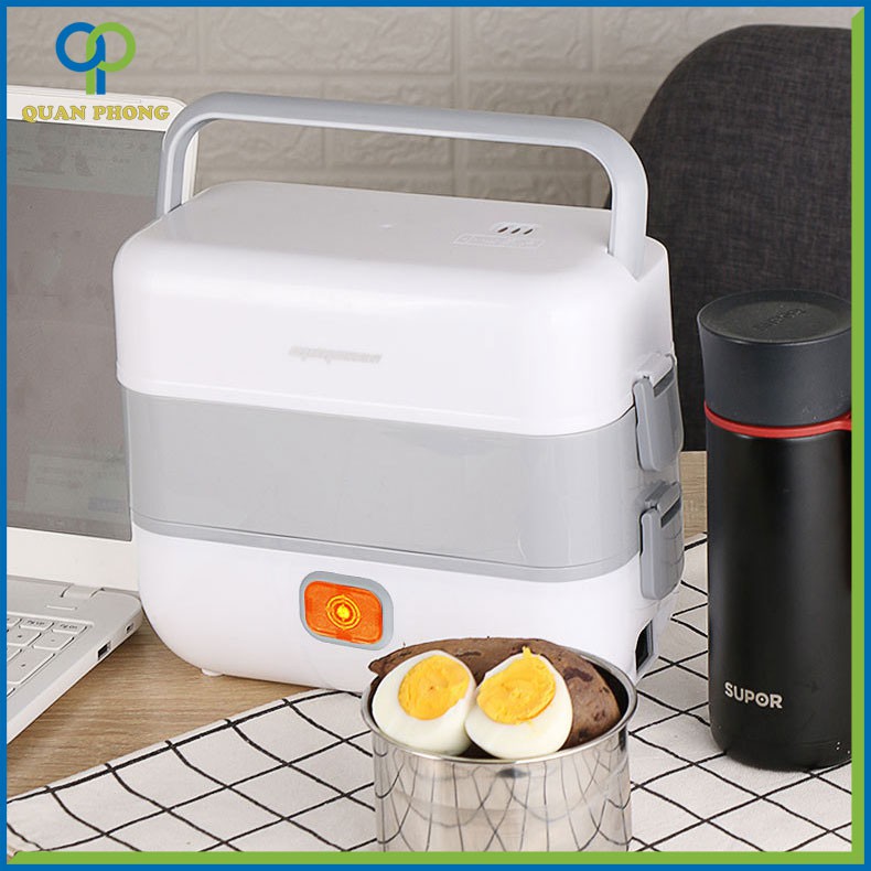 Hộp Cơm Điện Đa Năng Hâm Nóng Và Tự Nấu Chín Thức Ăn Với 4 Ngăn Inox | BigBuy360 - bigbuy360.vn