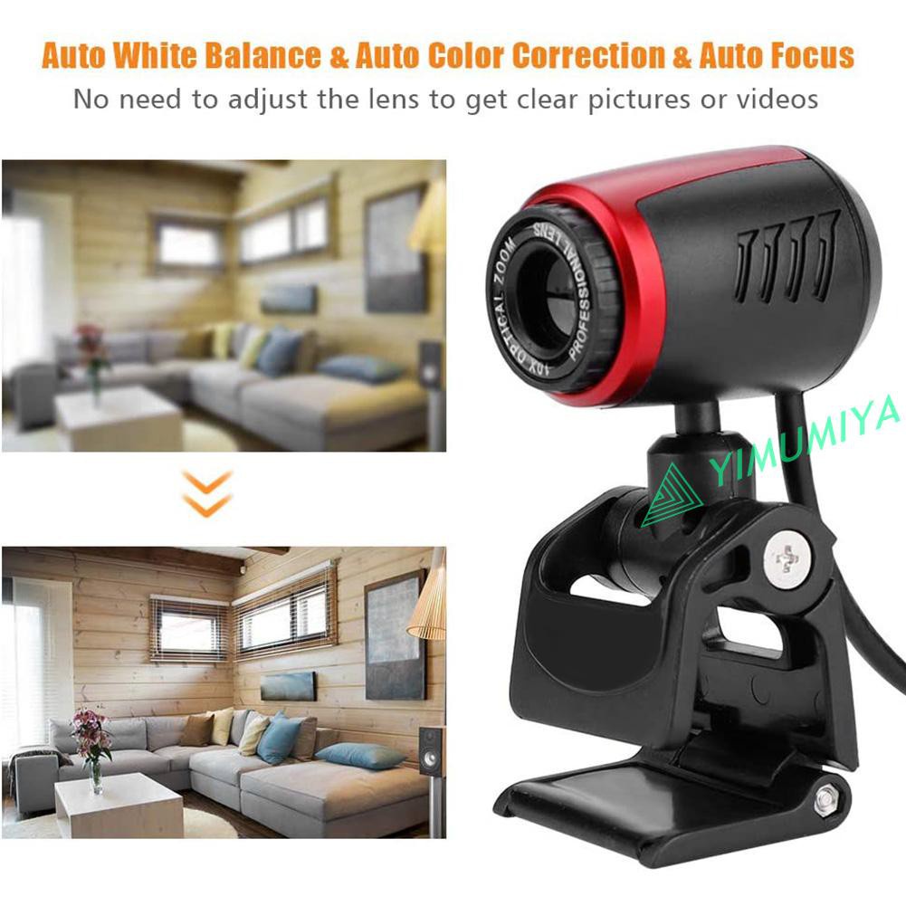 Webcam Hd Usb 2.0 Kèm Micro Hỗ Trợ Quay Video Trực Tuyến | BigBuy360 - bigbuy360.vn