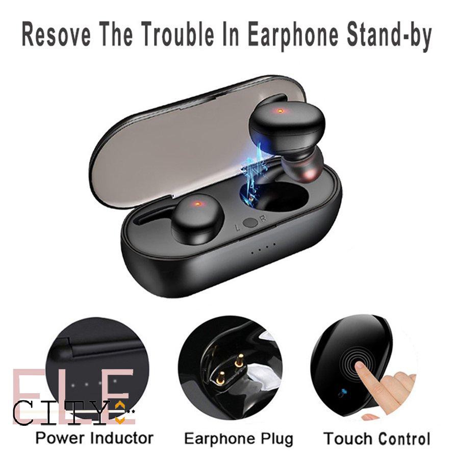 Ele】Tai Nghe Không Dây Y30 Tws Kiểu Nhét Tai Kết Nối Bluetooth 5.0 Chống Ồn âm thanh sống động chất lượng cao