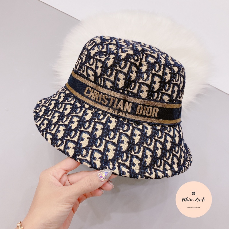 Mũ Bucket DIOR Nam Nữ Siêu Hot, Hàng Loại 1, 2 Lớp Full Tag Mác, Chất Vải Dày Dặn - Hàng Quảng Châu