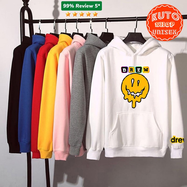 ÁO HOODIE DREW GHOST In Pet Siêu Bền Đẹp