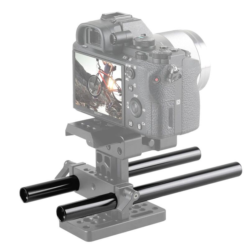 Đũa đôi gắn phụ kiện SmallRig 2pcs 15mm Black Aluminum Alloy Rod  8 inch 1051
