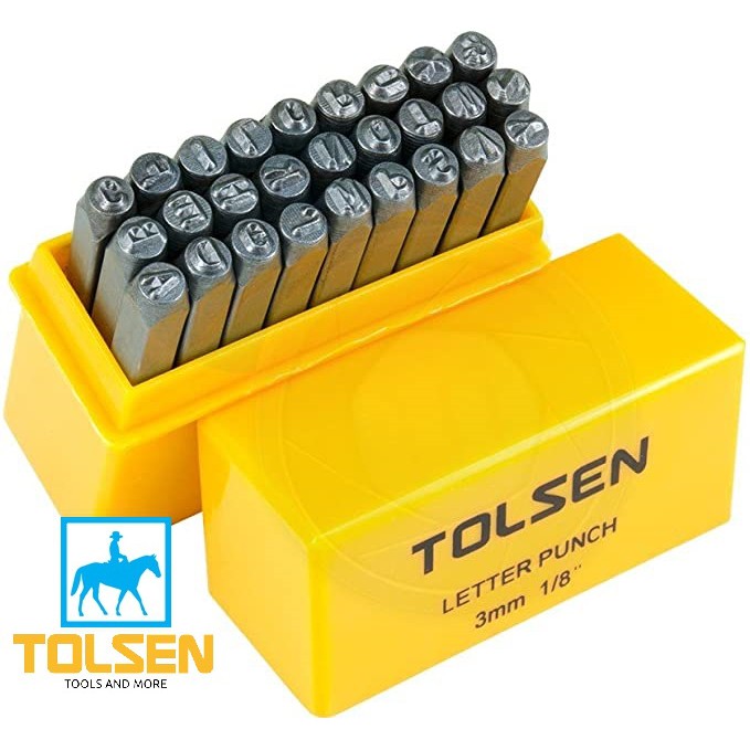 TOLSEN Bộ Đóng Chữ 27 Chữ Từ A Tới Z 3mm 25101