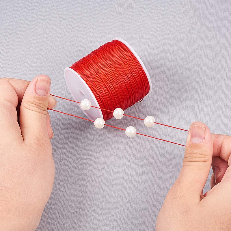 Cuộn Dây Sáp Tròn 0.5mm Dài 106m Dùng Để Làm Đồ Trang Sức Thủ Công Tiện Dụng