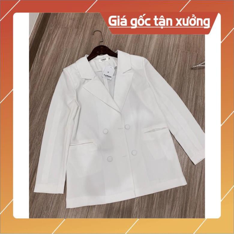 ÁO BLAZER - ÁO VEST DÁNG SUÔNG CÚC BỌC ĐEN TRẮNG💕💕 | BigBuy360 - bigbuy360.vn