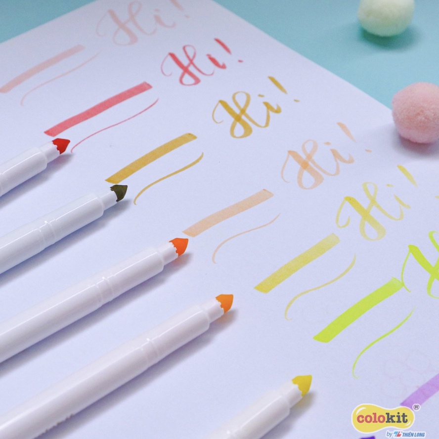 Bộ 20 bút màu PASTEL Fiber Pen Colokit Thiên Long chính hãng giá rẻ