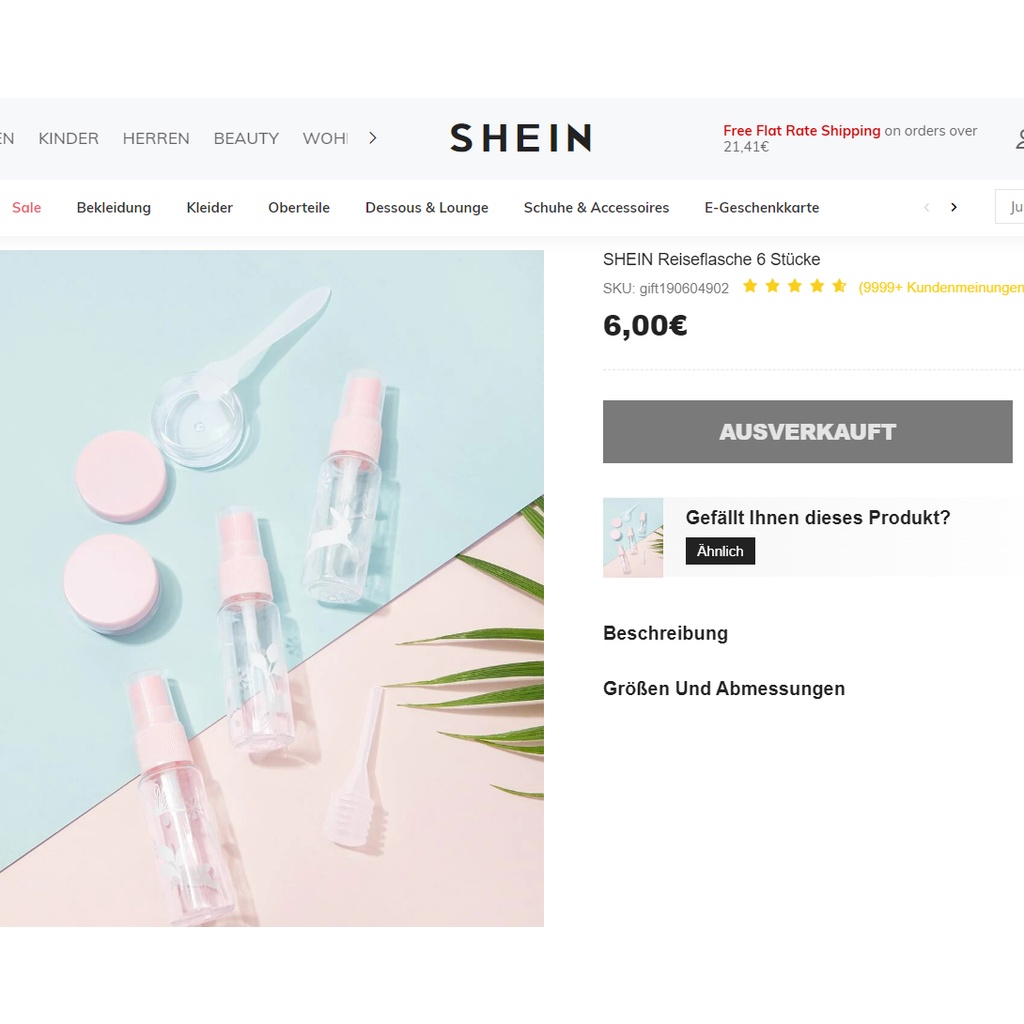 [Hàng Thanh Lý] Bộ Chiết Mỹ Phẩm Shein