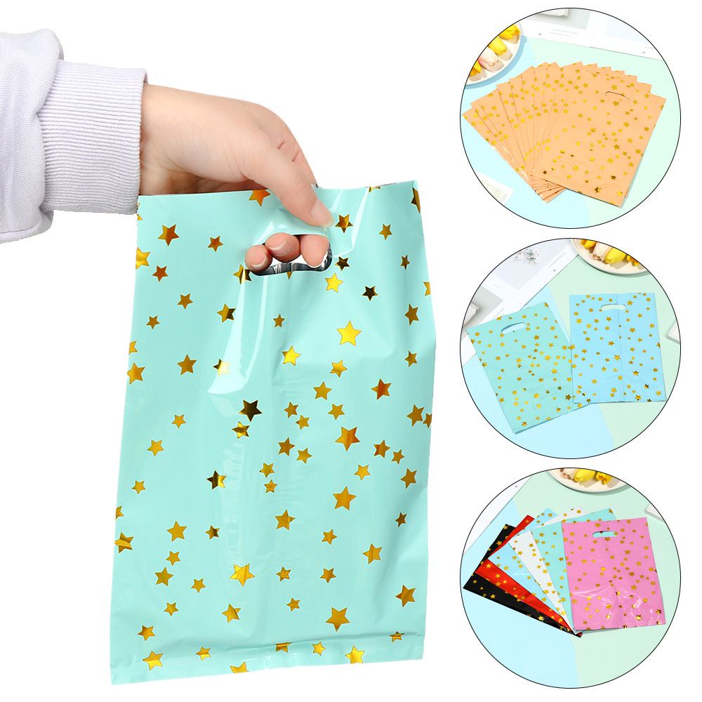 Set 10/20/50 túi phim nhôm ngôi sao 5 cánh diy đựng kẹo chất lượng cao tặng trẻ trong tiệc cưới tắm em bé