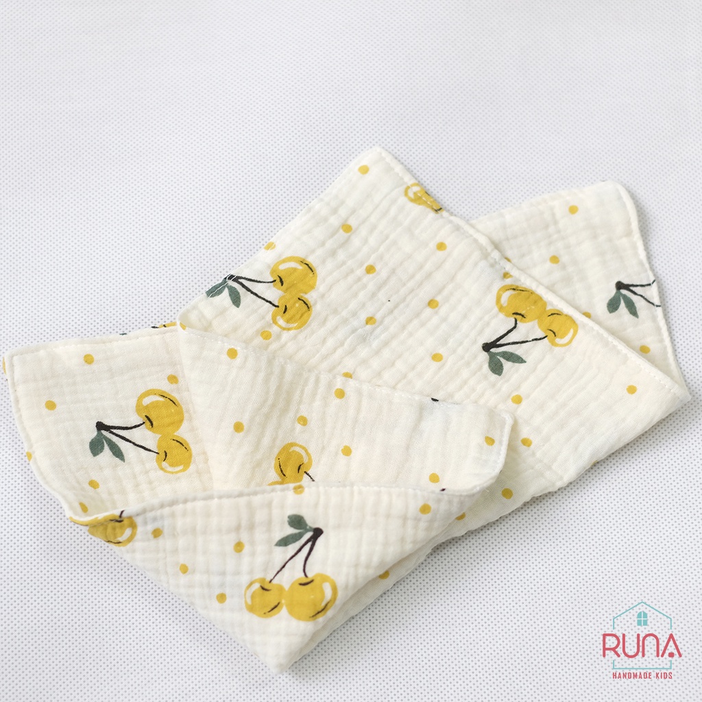 Khăn xô Muslin RUNA KIDS 4 lớp siêu mềm mại cho bé yêu