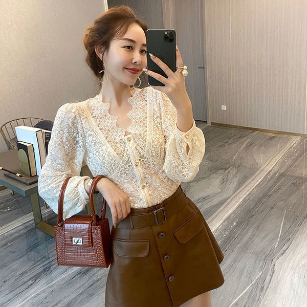 Áo Cardigan Vải Ren Họa Tiết Rỗng Xấp Xỉ Phong Cách Hàn Quốc Dành Cho Phụ Nữ