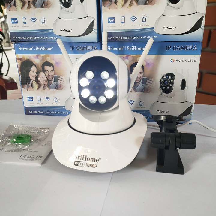 [RẺ NHẤT SÀN] CAMERA 3 RÂU SRIHOME SP029 8LED 2.0Mpx FHD 1080P KHÔNG DÂY - CÓ MÀU BAN ĐÊM | BigBuy360 - bigbuy360.vn