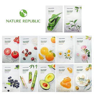 Lẻ miếng Mặt nạ NATURE Republic Real Nature Mask Sheet 23ml FG224
