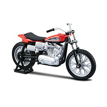 XE MÔ HÌNH TỈ LỆ 1:18 - MOTO HARLEY - 1972 - XR750 RACING BIKE 1972 - ĐỎ - 8510