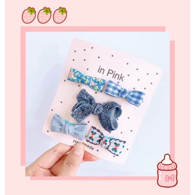 Kẹp Nơ dễ thương cho bé [5cái]