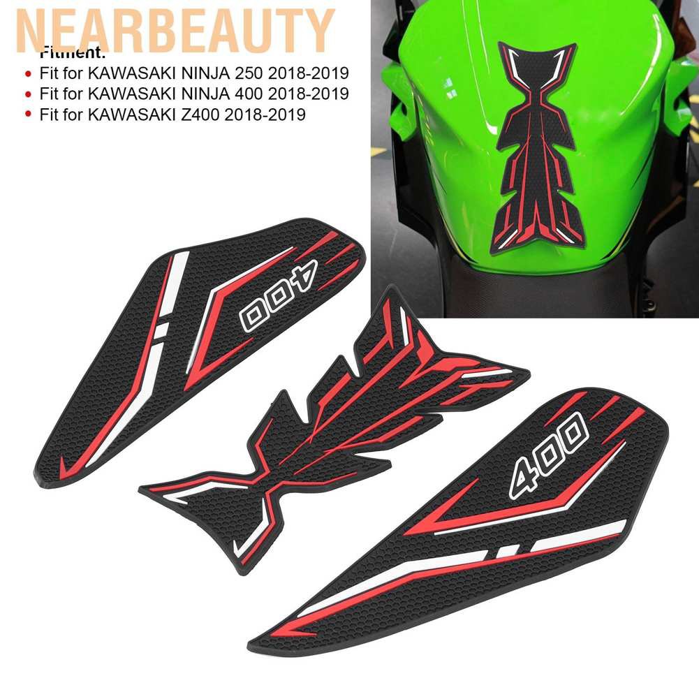 Miếng Dán Trang Trí Bình Nhiên Liệu Xe Mô Tô Kawasaki Ninja 250 / 400 Z400