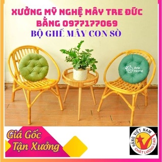 Ghế mây sò lớn  quán cà phê,ghế cà phê bằng mây thư giãn có tay vịn, ghế gia đình