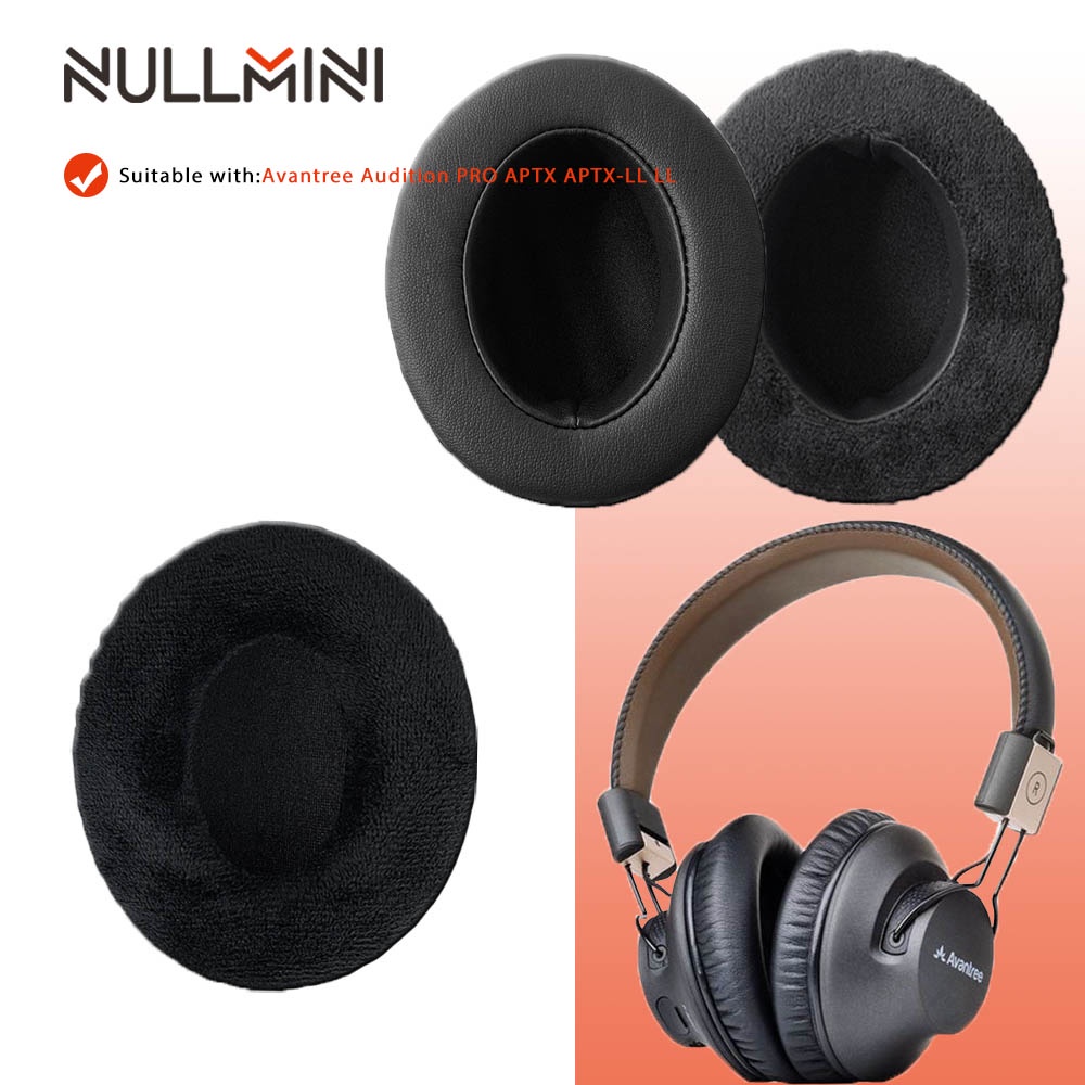 NullMini Thay Thế Velvet Earpads Cho Avantree Audition PRO APTX APTX-LL LL Tai Nghe Làm Dày Bộ Nhớ X