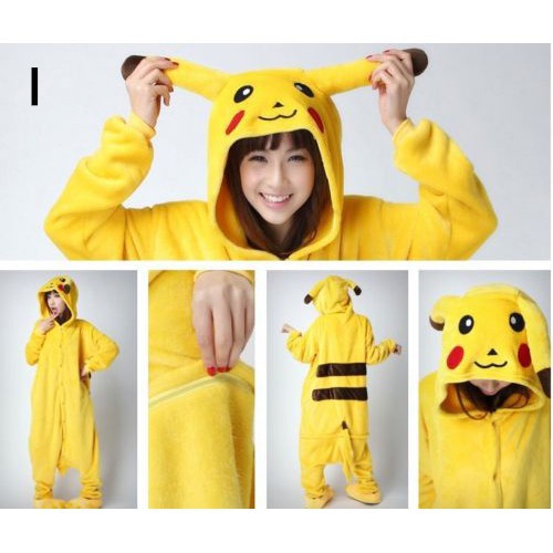 Áo ngủ liền quần hình pikachu đáng yêu | BigBuy360 - bigbuy360.vn