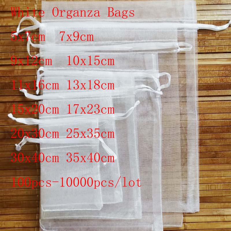 Arow Bán Sỉ Túi Dây Rút Nhỏ Màu Trắng Đựng Trang Sức / Quà Tặng Giáng Sinh / Đám Cưới