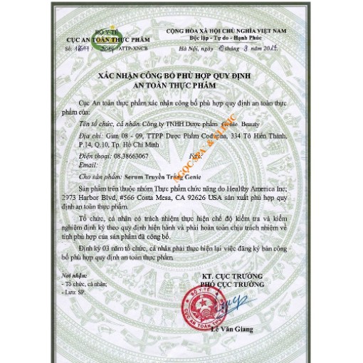 Serum truyền trắng Genie Glutathione 33ml | BigBuy360 - bigbuy360.vn