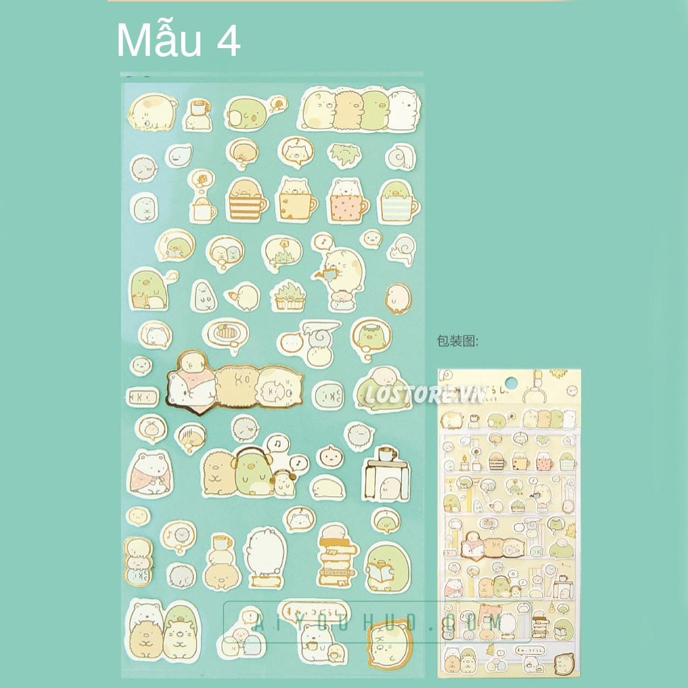 [Mã LIFE10K1904 giảm 10K đơn 20K] [LỖ STORE] Hình dán San X sticker dễ thương