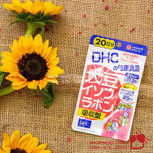 Viên uống mầm đậu nành điều hoà nội tiết sinh lý DHC Soy Isoflavone Absorption Type 40 viên Nhật