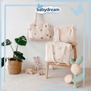 Túi Đeo Đựng Bỉm Sữa Đa Năng Chần Bông Thêu Hình Kiểu Hàn Quốc BaBy Dreams