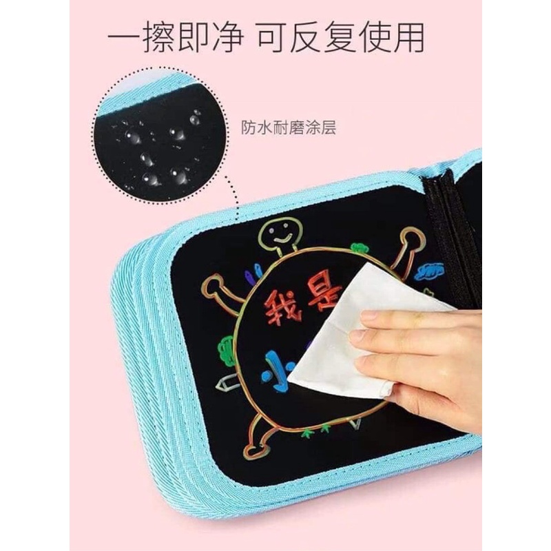 Bộ tập vẽ tranh kèm bút có thể xóa được tiện lợi cho bé vui chơi tập tô vẽ