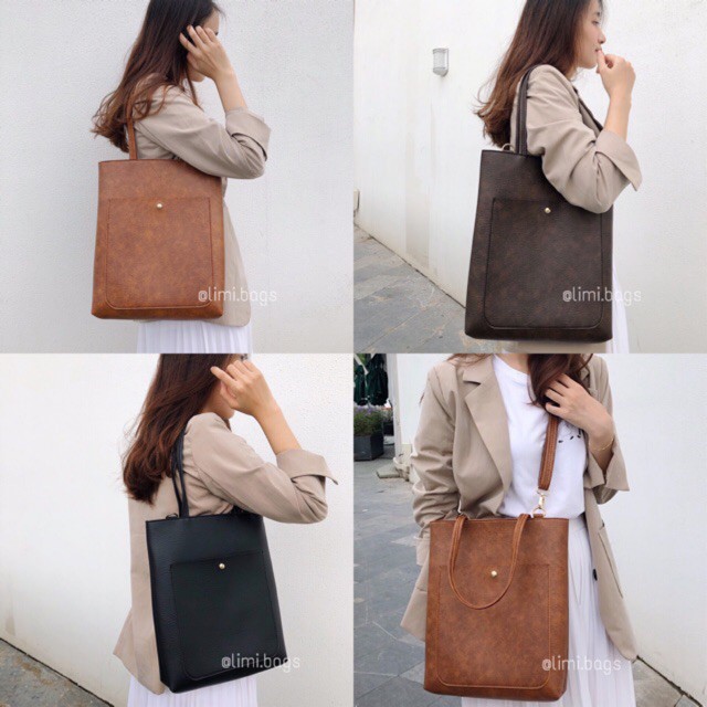 - HÀNG NHẬP KHẨU [NEW - ẢNH THẬT] Túi Xách Da LUCKY TOTE - Túi xách nữ đựng vừa Laptop LIMI BAGS Liên hệ mua hàng 0966.3