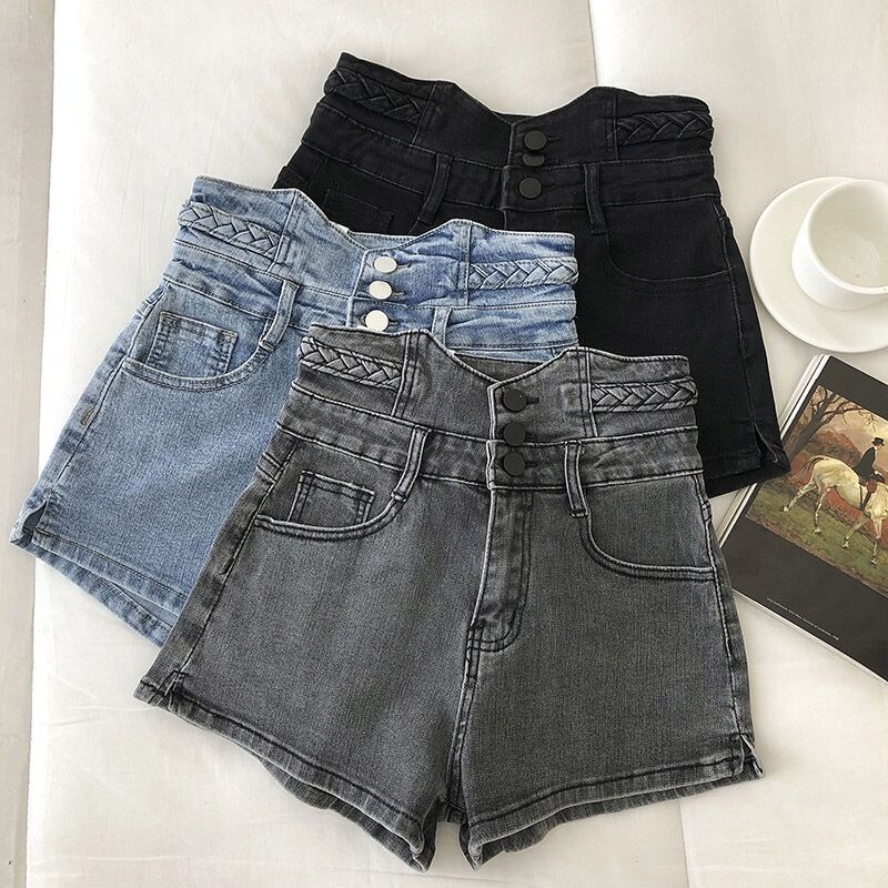 Quần Sooc Bò Nữ - Quần Đùi Nữ - Quần bò nữ sexy - Quần đùi Jeans nữ cá tính Cạp Cao | BigBuy360 - bigbuy360.vn
