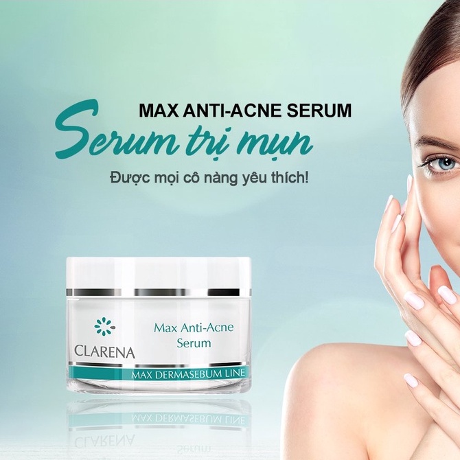 Serum Giảm Viêm, Giảm Mụn Tại Điểm Max Anti - Acne Serum Clarena Pháp
