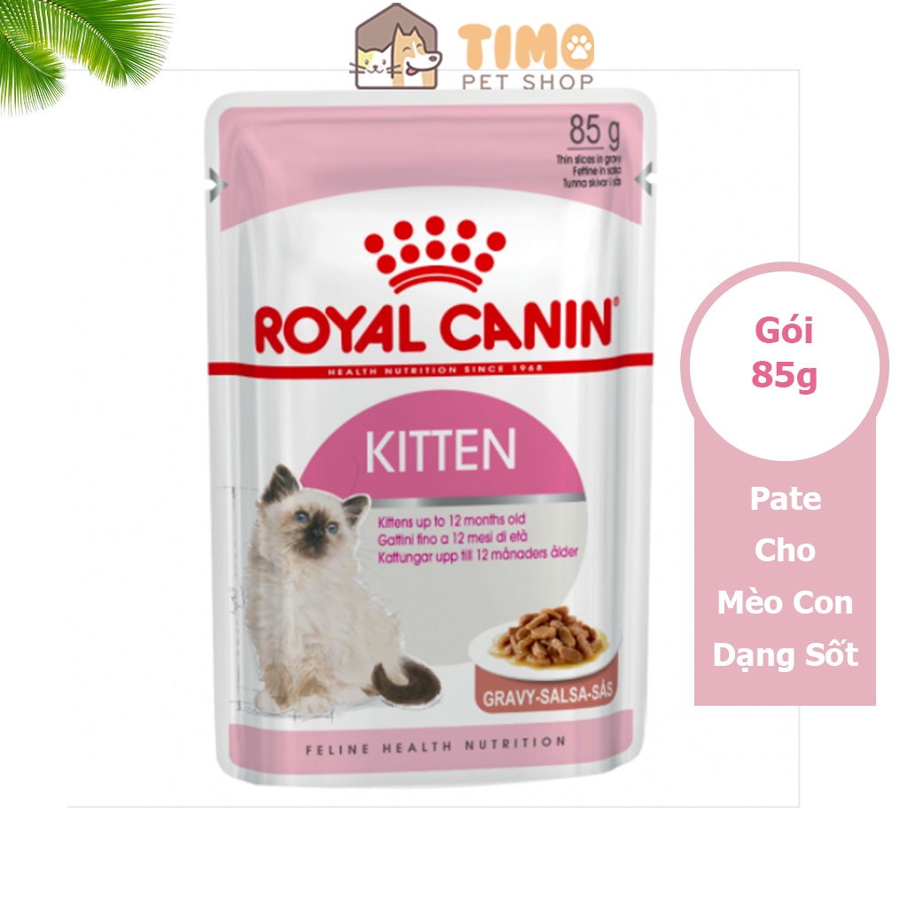 Pate Cho Mèo Con Royal Canin Kitten Gravy Dạng Sốt (Gói 85g)