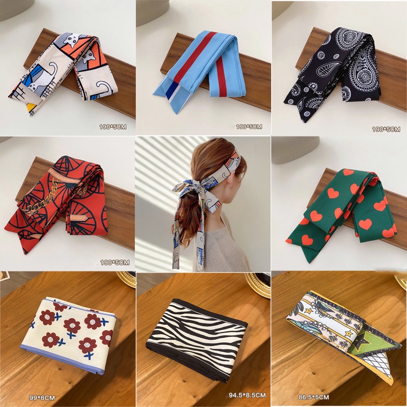 Dây Buộc Tóc Ruy Băng Vải Lụa Thanh Lịch