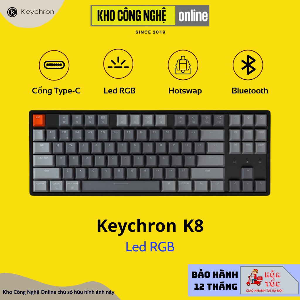 Keychron K8 - Bàn phím cơ Keychron K8 Bluetooth 5.1