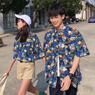 <ORDER-JS/Tiểu Ngũ>áo sơ mi form rộg hoạ tiết hoa phong cách retro cực xinh