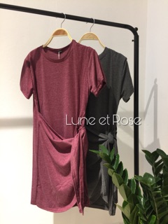 Váy cotton thắt eo