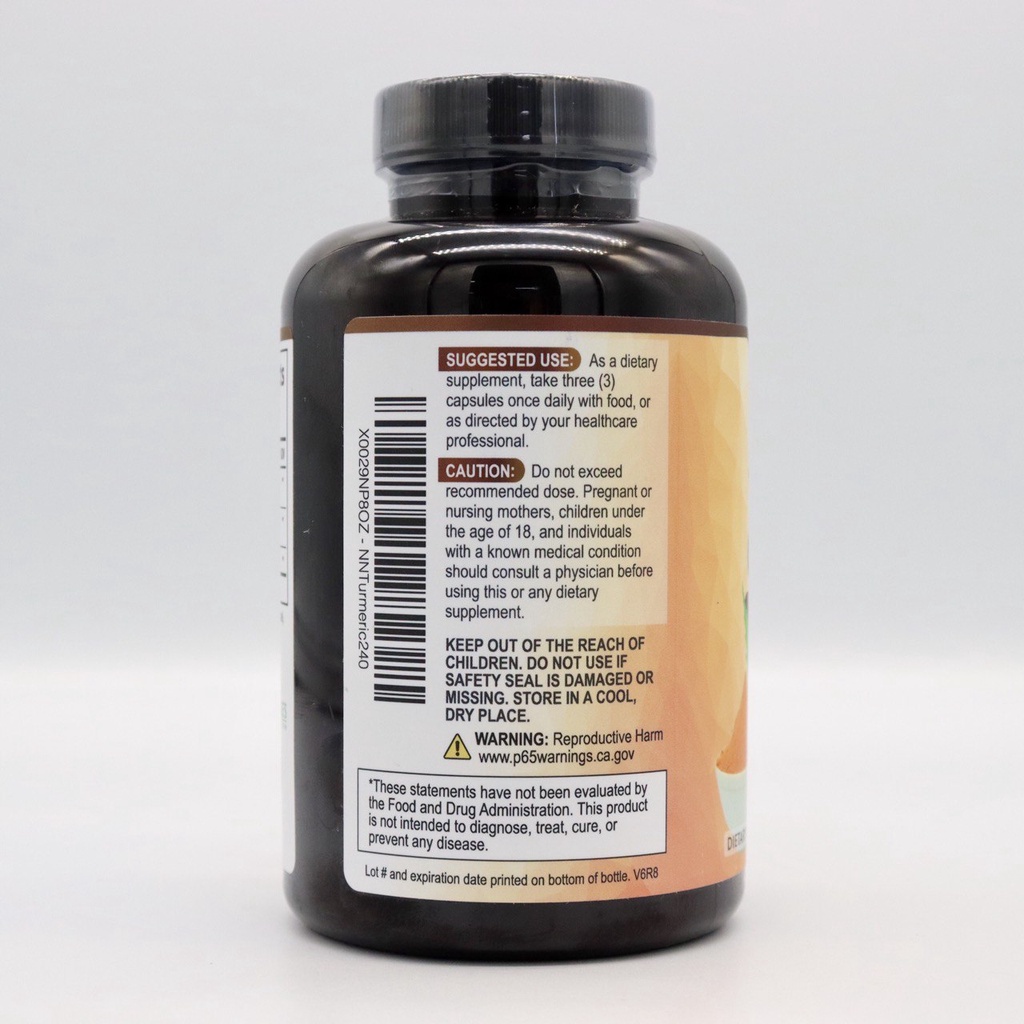 Viên Uống Tinh Chất Nghệ Kết Hợp Hạt Tiêu Đen Nature's Nutrition Turmeric Curcumin with BioPerine 1950mg