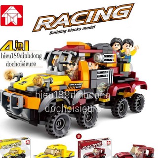 Lắp ráp xếp hình 31009 : Xe đua địa hình thể thao 4in1