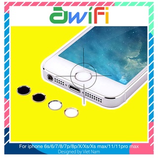 Nút giả home có cảm ứng vân tay - awifi case h3-2 xả kho