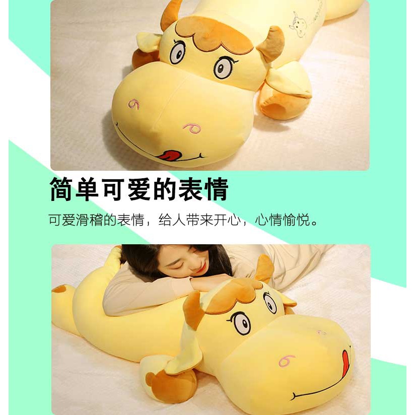 Bộ chăn gối văn phòng gấu bông có mền  hình Gấu Bò Heo Gà Vịt hà mã, cá sấu chó cún mèo có mền ANVIHOME