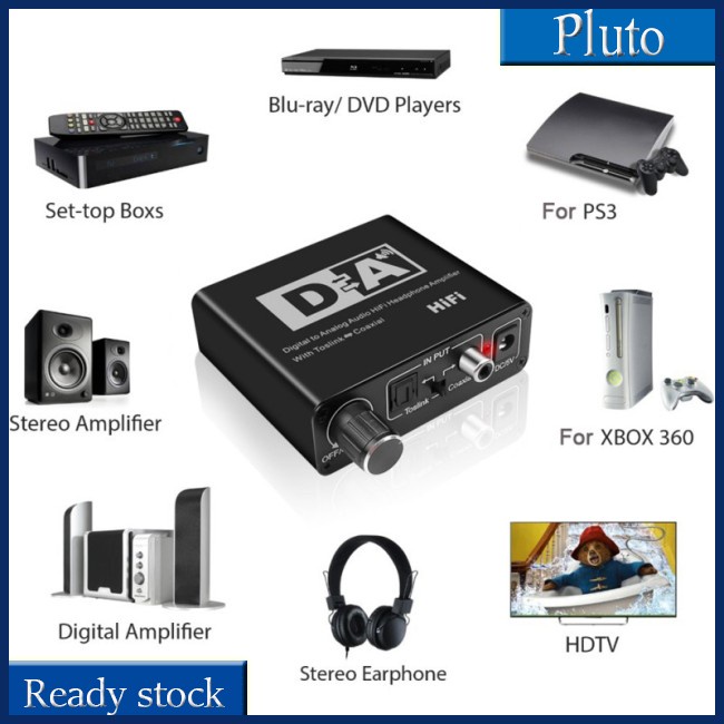 Bộ Chuyển Đổi Âm Thanh Kỹ Thuật Số Mới Với Cáp Quang USB Toslink Sang Analog L/R RCA