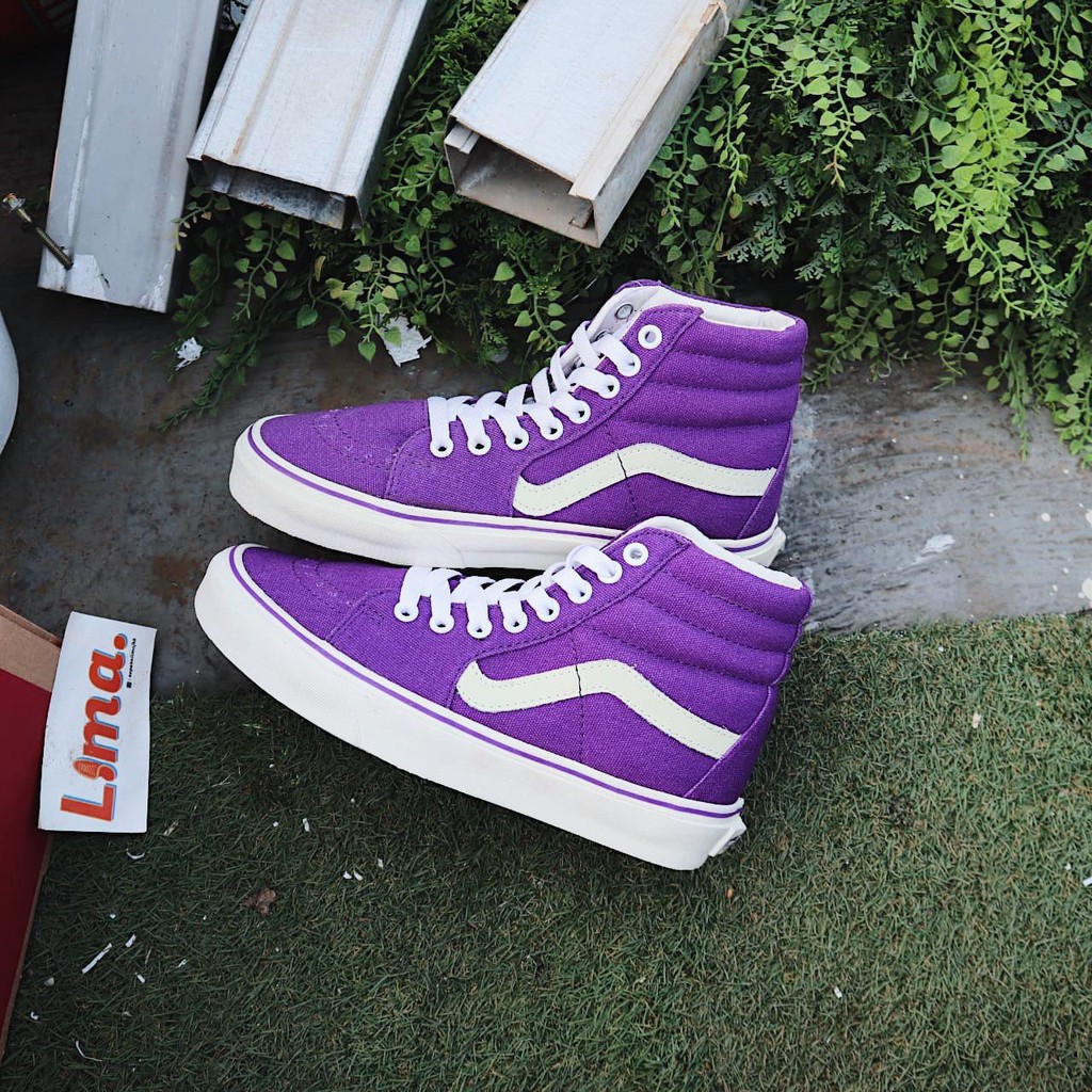 Giày Vans Sk 8 Màu Trắng Tím Trẻ Trung Năng Động