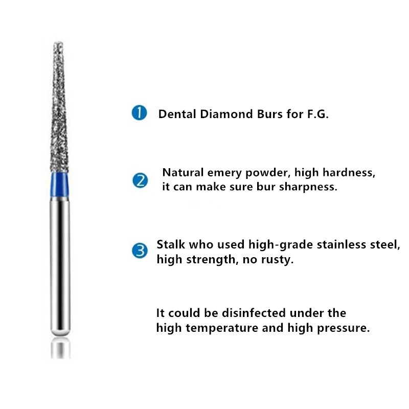 Bộ 5 Mũi Khoan Nha Khoa Đầu Tròn 1.6mm