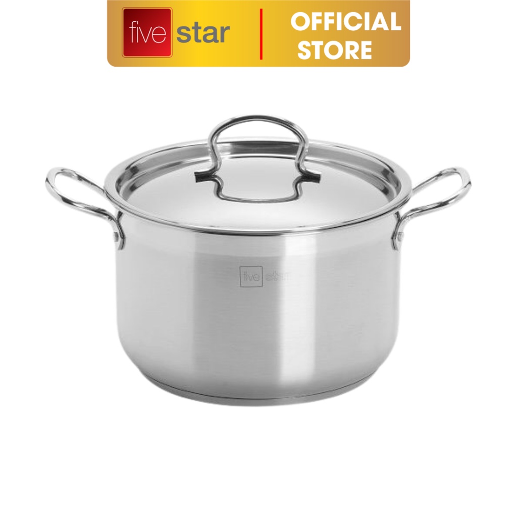 Nồi inox 3 đáy inox 430 FiveStar Standard nắp inox ( 32cm )