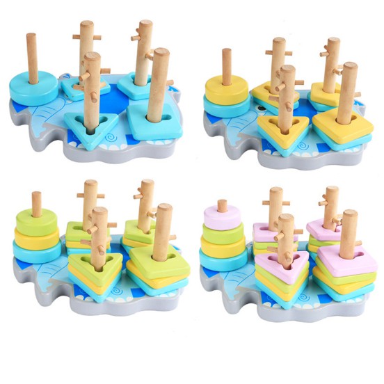 Đồ chơi thả hình 5 trụ đế voi zic zac xịn xò cho bé