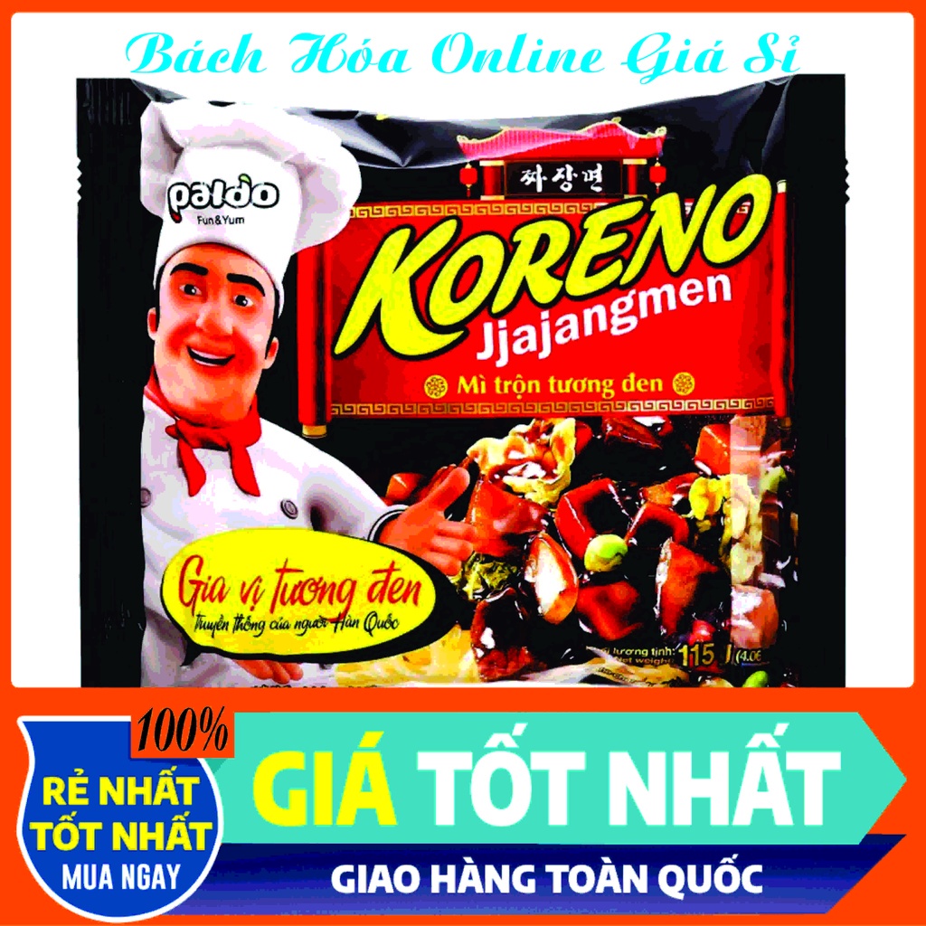 MÌ TRỘN TƯƠNG ĐEN KORENO JJAJANGMEN PALDO HÀN QUỐC - Ăn Là Ghiền